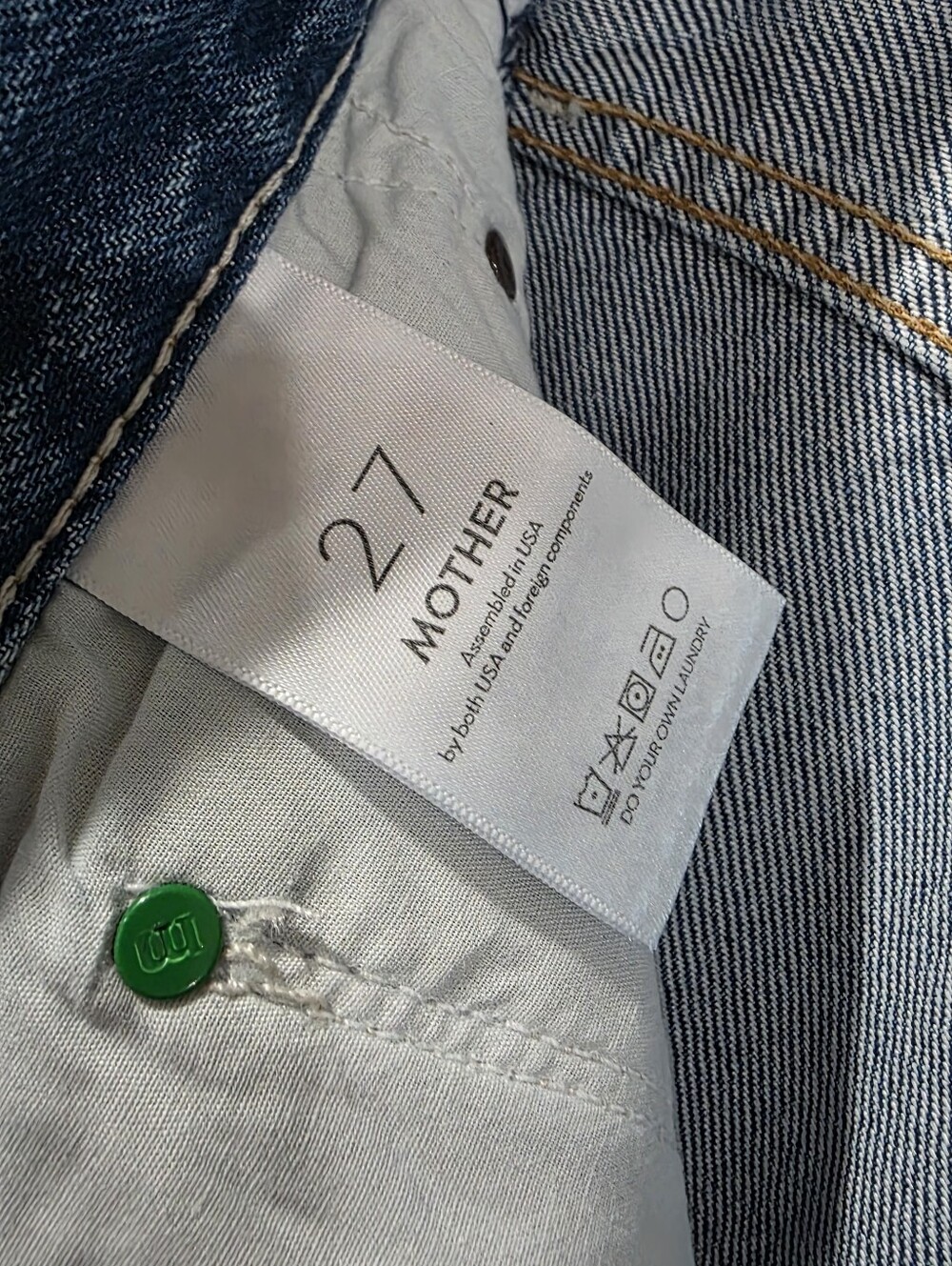New! MOTHER The Lemon Twist High-Rise Flare Jeans - Picture 7 of 9